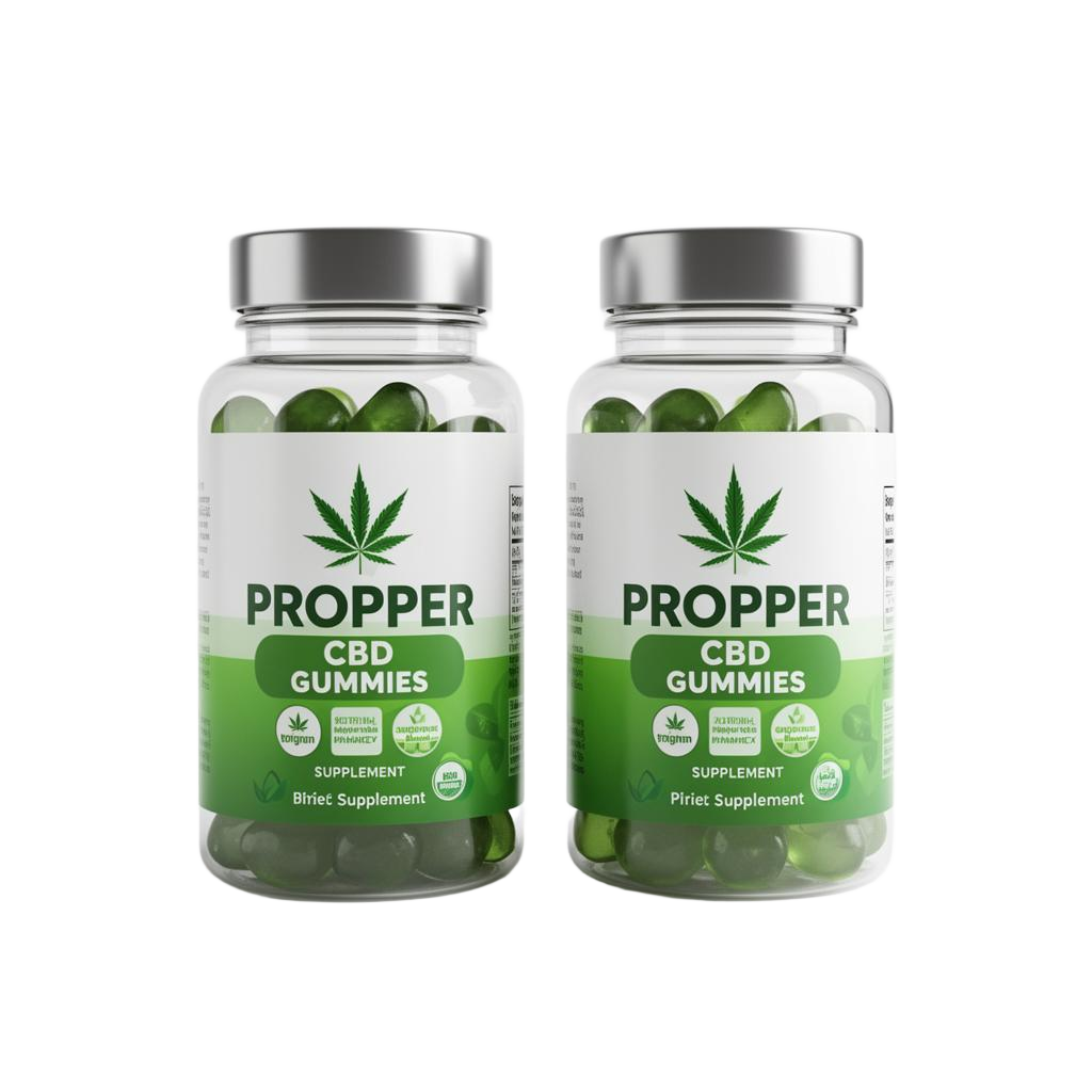 Proper CBD Gummies bottles